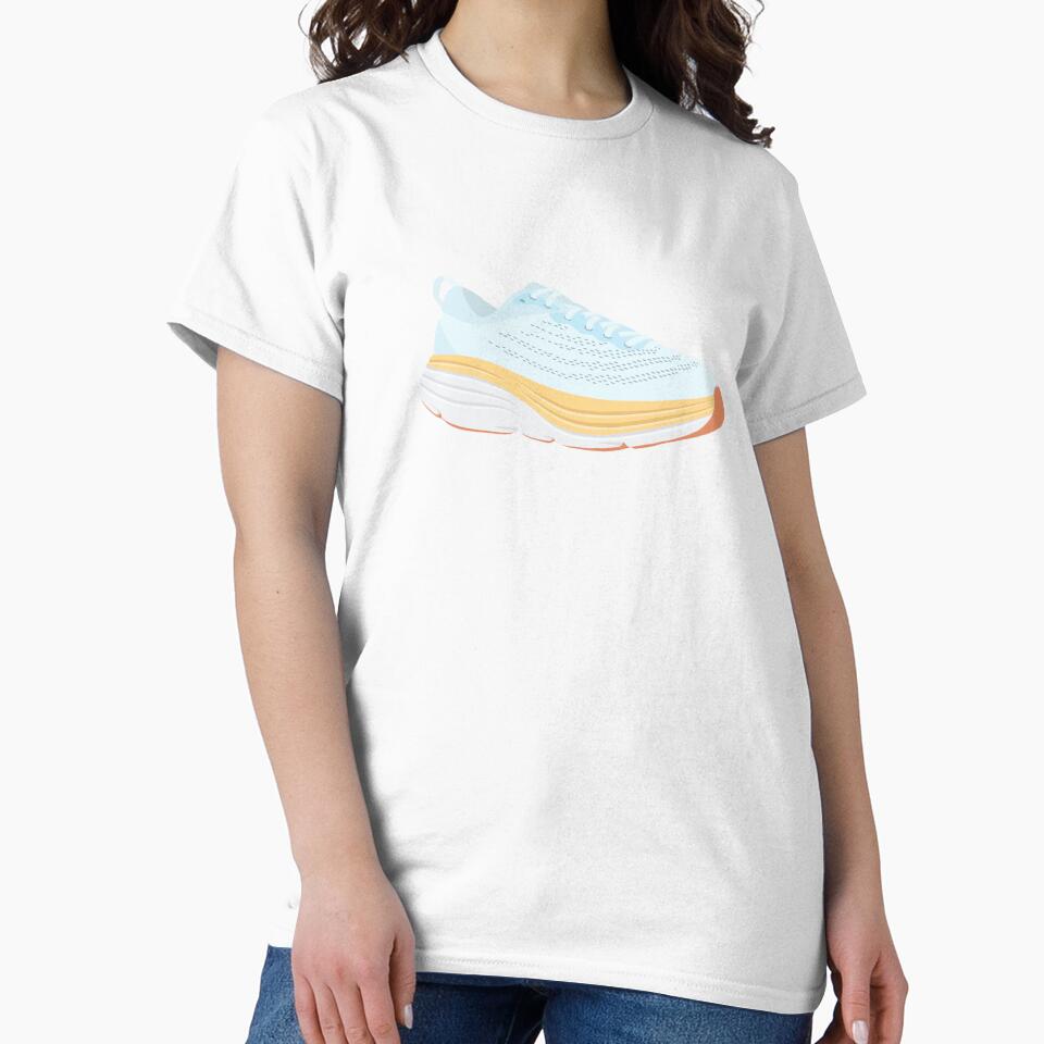 Light Blue Running Shoe Classic T-Shirt